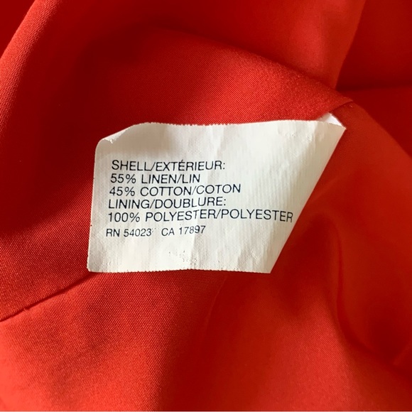 Gap Coral Linen Mini Skirt with Front Pockets - Picture 6 of 7